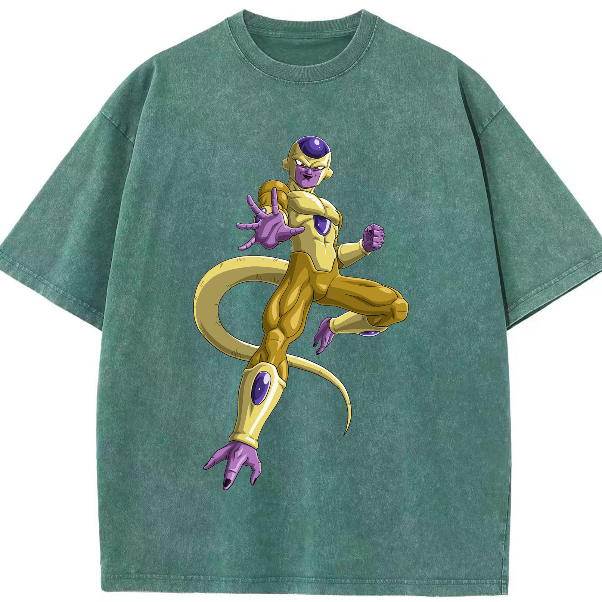 （画像用） ドラゴンボール フリーザ DRAGON BALL Frieza 綿100% ヴィンテージ風 半袖Tシャツ（フロントプリント）